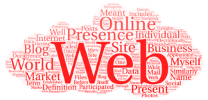 web presence word cloud